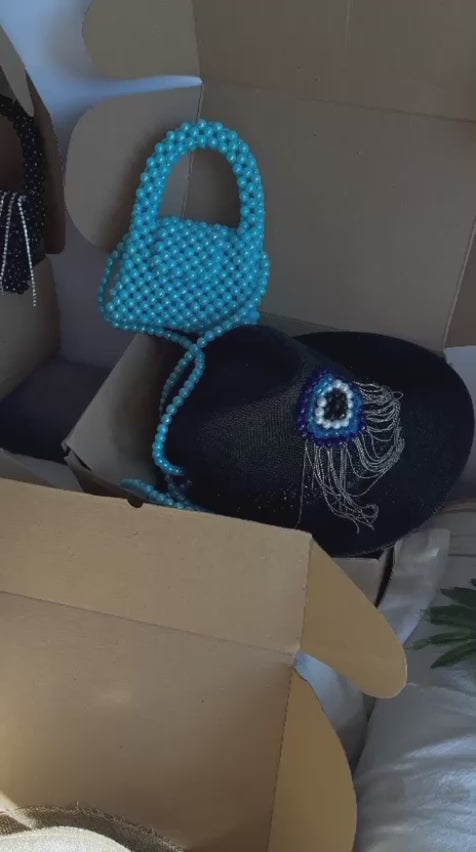 Black Rhinestone Star Cowboy Hat — Handmade